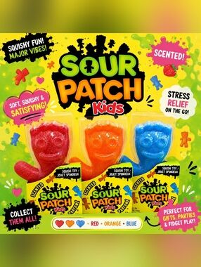 Sour Patch Kids Squishy Stress Toy 🍬 Scented Fidget Sensory Toy NEW